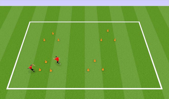 Football/Soccer Session Plan Drill (Colour): Warm up