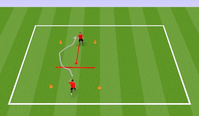 Football/Soccer Session Plan Drill (Colour): U8 Movement/ dribbling