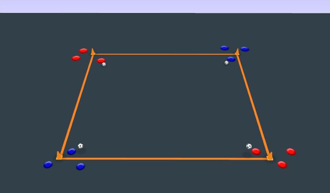 Football/Soccer Session Plan Drill (Colour): Animation 2