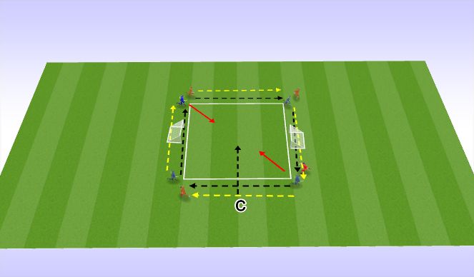 Football/Soccer Session Plan Drill (Colour): Screen 3