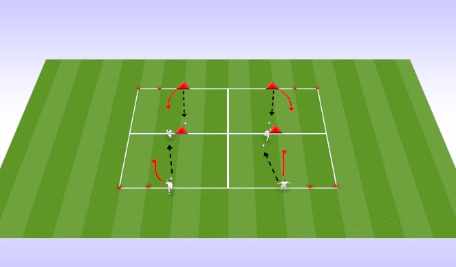 Football/Soccer Session Plan Drill (Colour): Skill Development