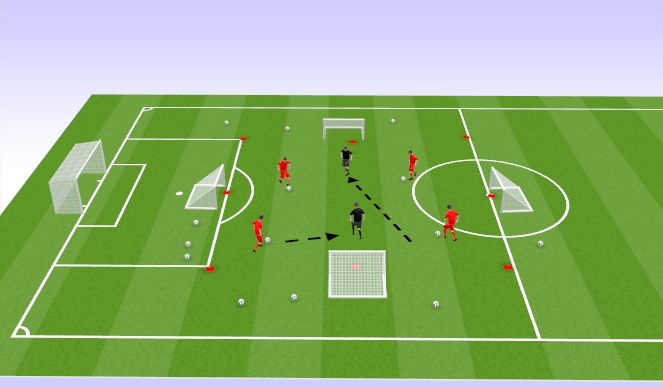 Football/Soccer Session Plan Drill (Colour): Ball Association 2