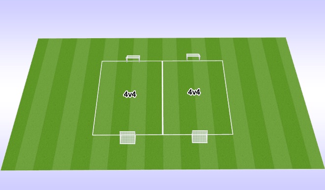 Football/Soccer Session Plan Drill (Colour): Arrival Scrimmage