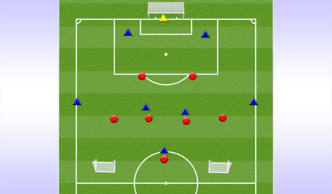 Football/Soccer Session Plan Drill (Colour): Half Field Game