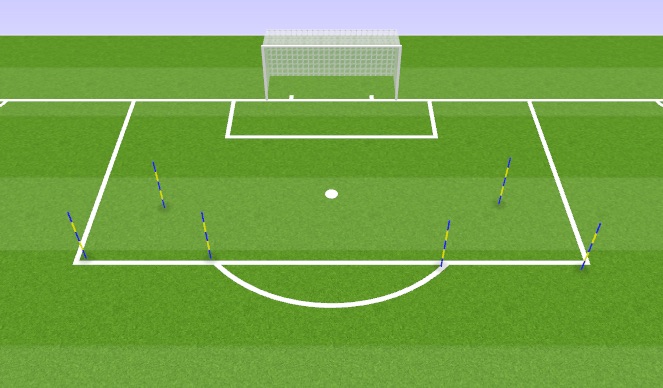 Football/Soccer Session Plan Drill (Colour): Various angles of pass to shots