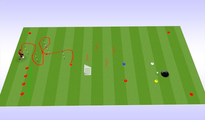 Football/Soccer Session Plan Drill (Colour): Animation 2