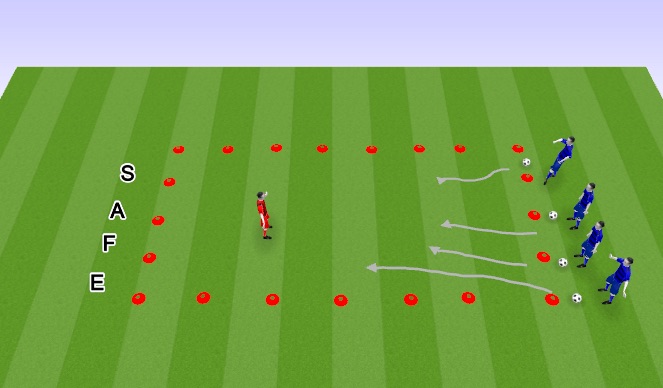 Football/Soccer Session Plan Drill (Colour): Screen 1