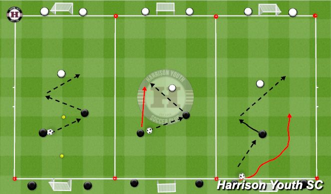 Football/Soccer Session Plan Drill (Colour): Condition game 2