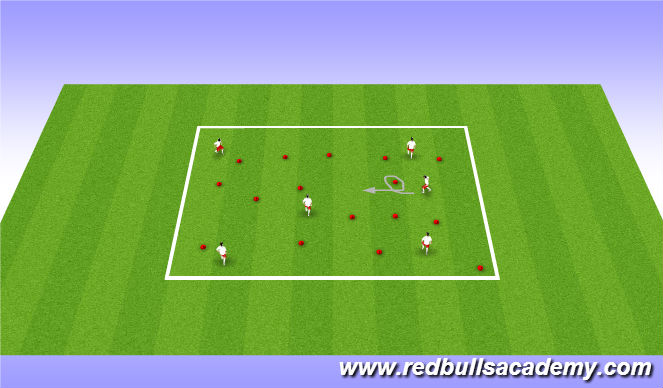 Football/Soccer Session Plan Drill (Colour): Island Vacation