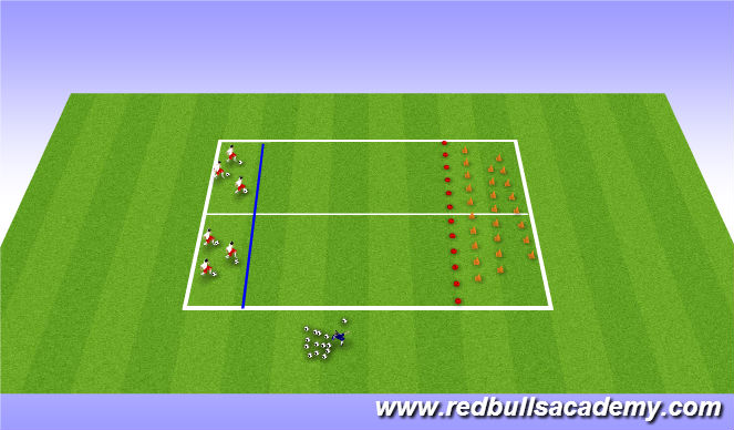 Football/Soccer Session Plan Drill (Colour): Main Theme 2