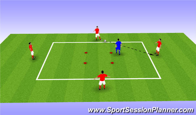 Football/Soccer Session Plan Drill (Colour): Screen 1