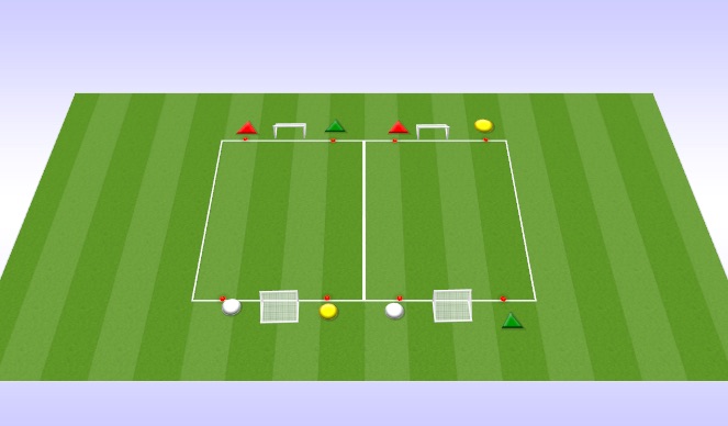 Football/Soccer Session Plan Drill (Colour): Skill Development