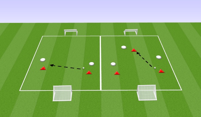 Football/Soccer Session Plan Drill (Colour): Warm-up