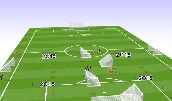 Football/Soccer Session Plan Drill (Colour): Animation 2