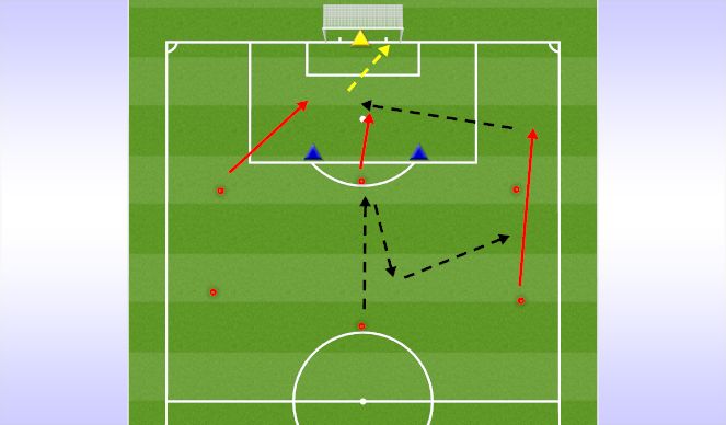 Football/Soccer Session Plan Drill (Colour): Positioning 1