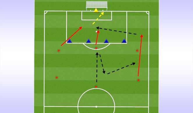 Football/Soccer Session Plan Drill (Colour): Positioning Game 2