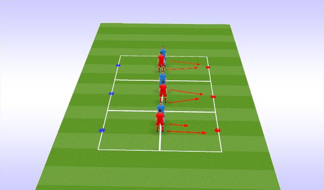 Football/Soccer Session Plan Drill (Colour): Reaction Speed and Awareness