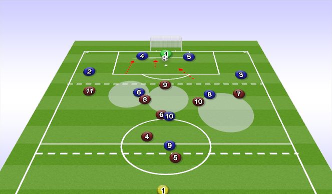 Football/Soccer Session Plan Drill (Colour): Animation 1