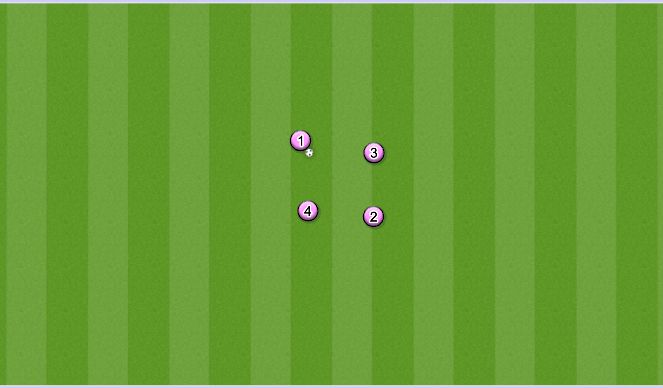 Football/Soccer Session Plan Drill (Colour): Passing fluid