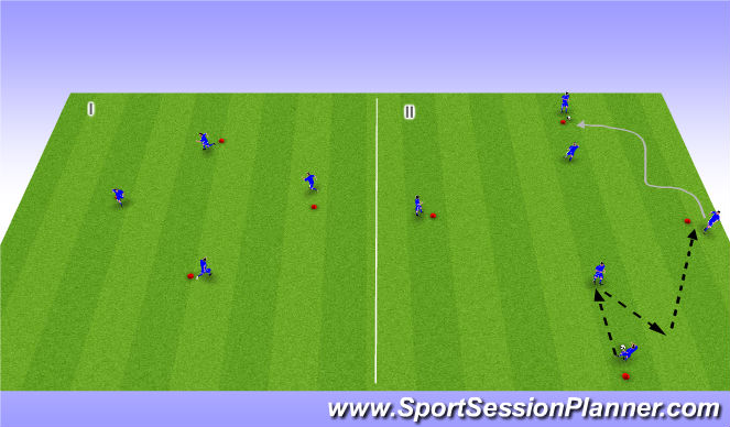 Football/Soccer Session Plan Drill (Colour): Tech. WU