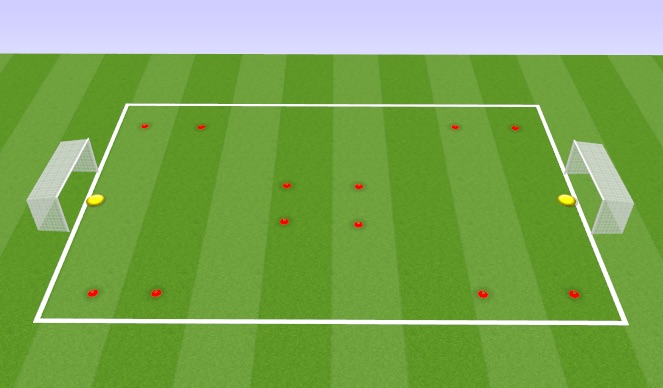 Football/Soccer Session Plan Drill (Colour): Conditioned Game