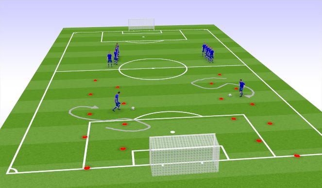 Football/Soccer Session Plan Drill (Colour): Screen 4