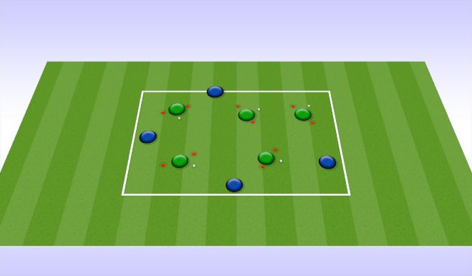 Football/Soccer Session Plan Drill (Colour): Gate game