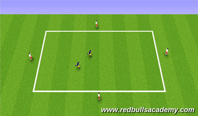 Football/Soccer Session Plan Drill (Colour): Rondos