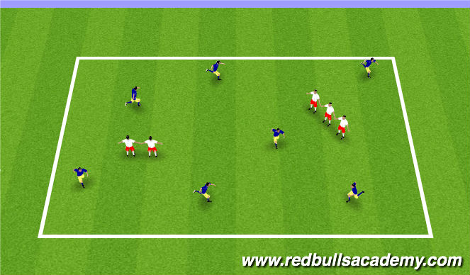 Football/Soccer Session Plan Drill (Colour): MINI KICK