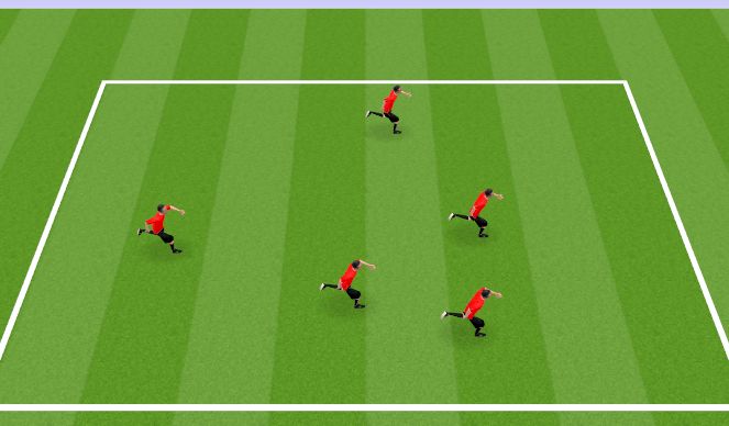 Football/Soccer Session Plan Drill (Colour): Warm up