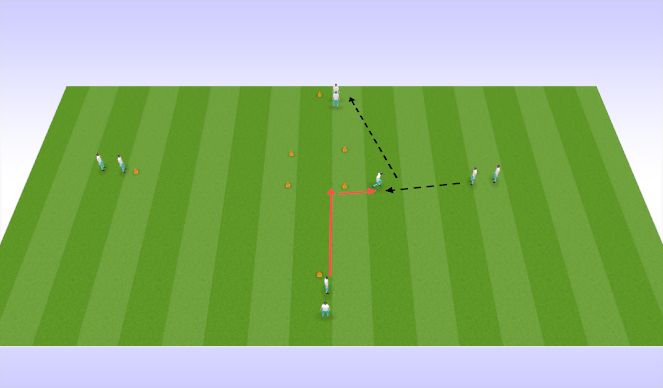 Football/Soccer Session Plan Drill (Colour): Warm-up with fitness