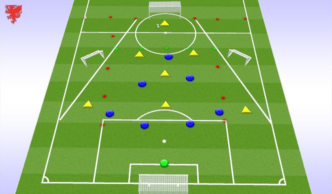 Football/Soccer Session Plan Drill (Colour): Specific Practice