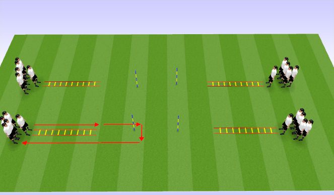 Football/Soccer Session Plan Drill (Colour): Warm-up