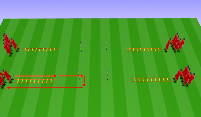 Football/Soccer Session Plan Drill (Colour): Warm-up