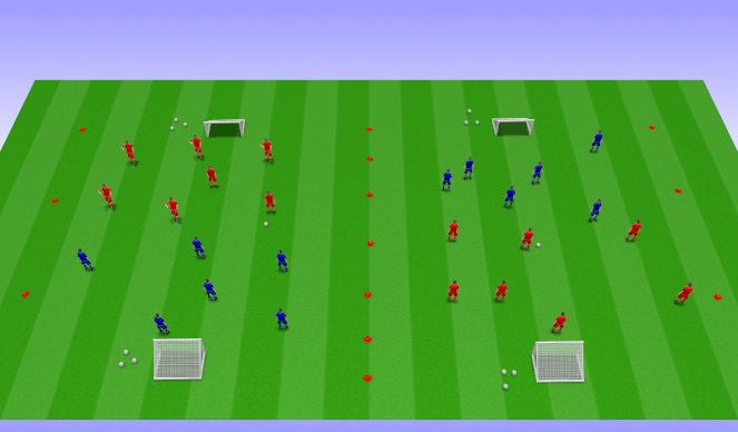 Football/Soccer Session Plan Drill (Colour): SSG's 7v7