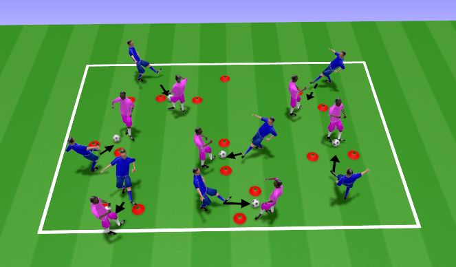 Football/Soccer Session Plan Drill (Colour): Screen 1