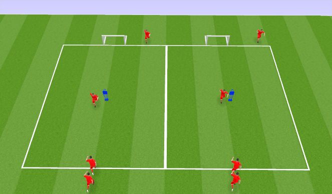 Football/Soccer Session Plan Drill (Colour): Tech Races