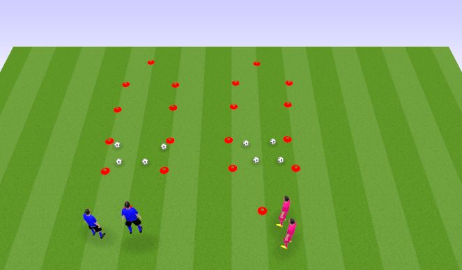 Football/Soccer Session Plan Drill (Colour): Animation 2