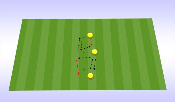 Football/Soccer Session Plan Drill (Colour): Warm up