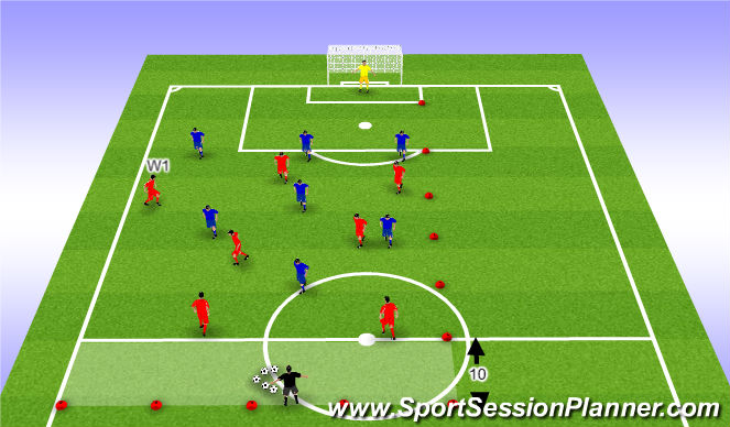 Football/Soccer Session Plan Drill (Colour): Screen 2