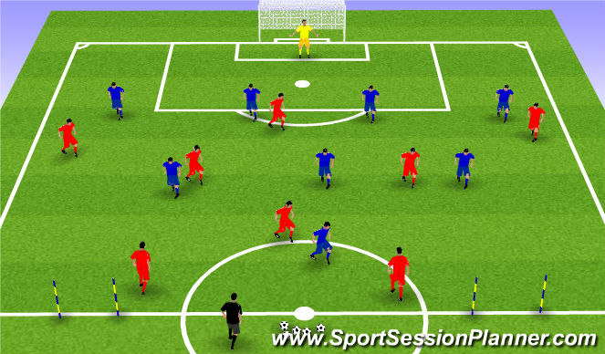 Football/Soccer Session Plan Drill (Colour): Screen 3