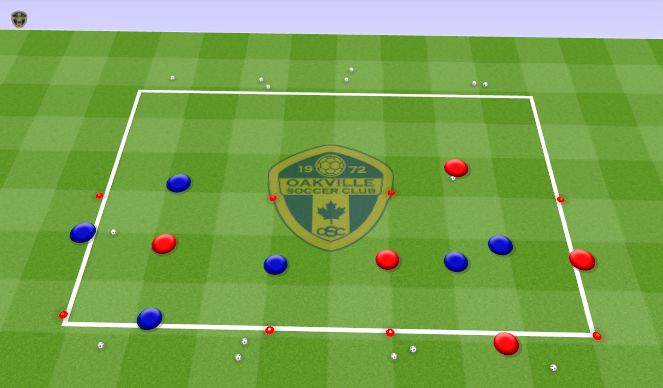 Football/Soccer Session Plan Drill (Colour): Arrival Activity :SSG - 10 min