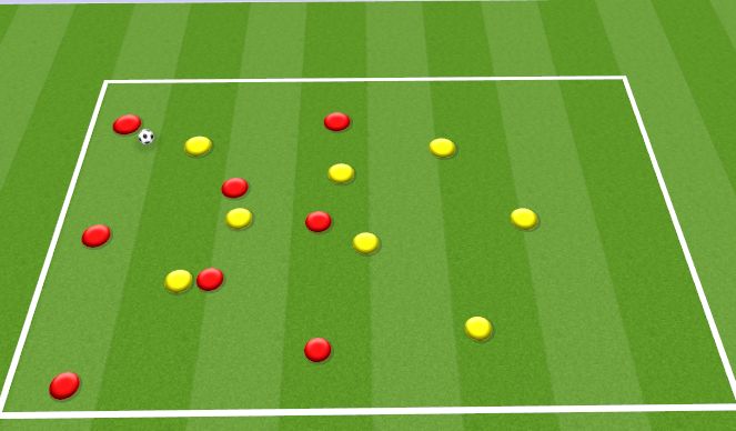 Football/Soccer Session Plan Drill (Colour): 8v8