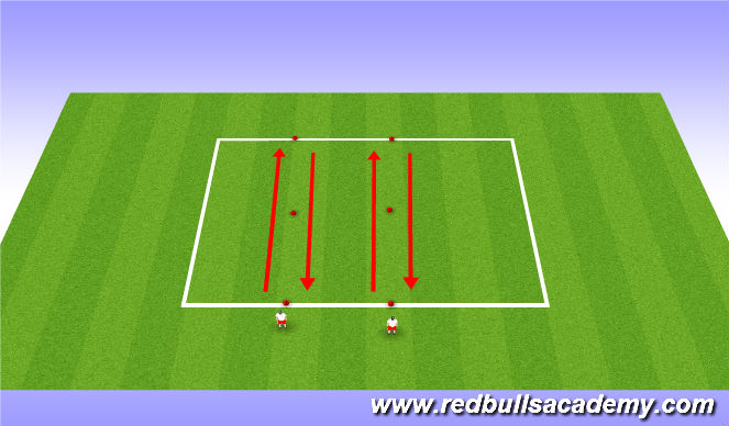 Football/Soccer Session Plan Drill (Colour): Warm up