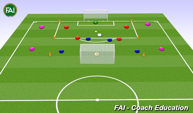 Football/Soccer Session Plan Drill (Colour): Normal SSG