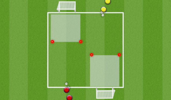 Football/Soccer Session Plan Drill (Colour): Diagonal Goals