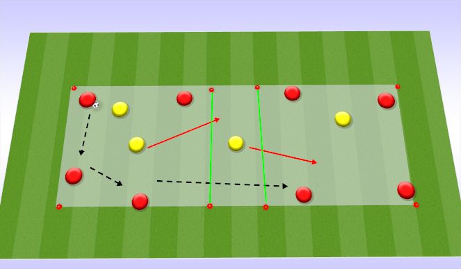 Football/Soccer Session Plan Drill (Colour): Warm up