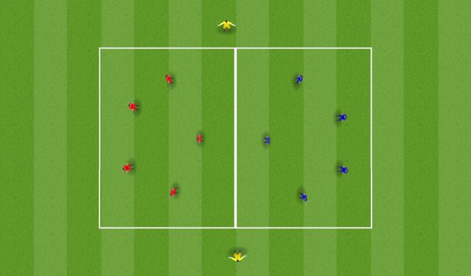 Football/Soccer Session Plan Drill (Colour): Pressing boxes