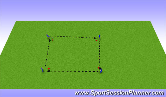 Football/Soccer Session Plan Drill (Colour): Passing