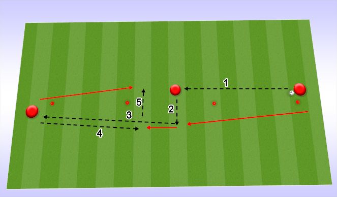 Football/Soccer Session Plan Drill (Colour): Warm up